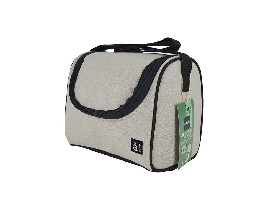 LANCHEIRA 5L BEGE ACTUEL COM 3 CAIXAS 23X16X19CM image number 0