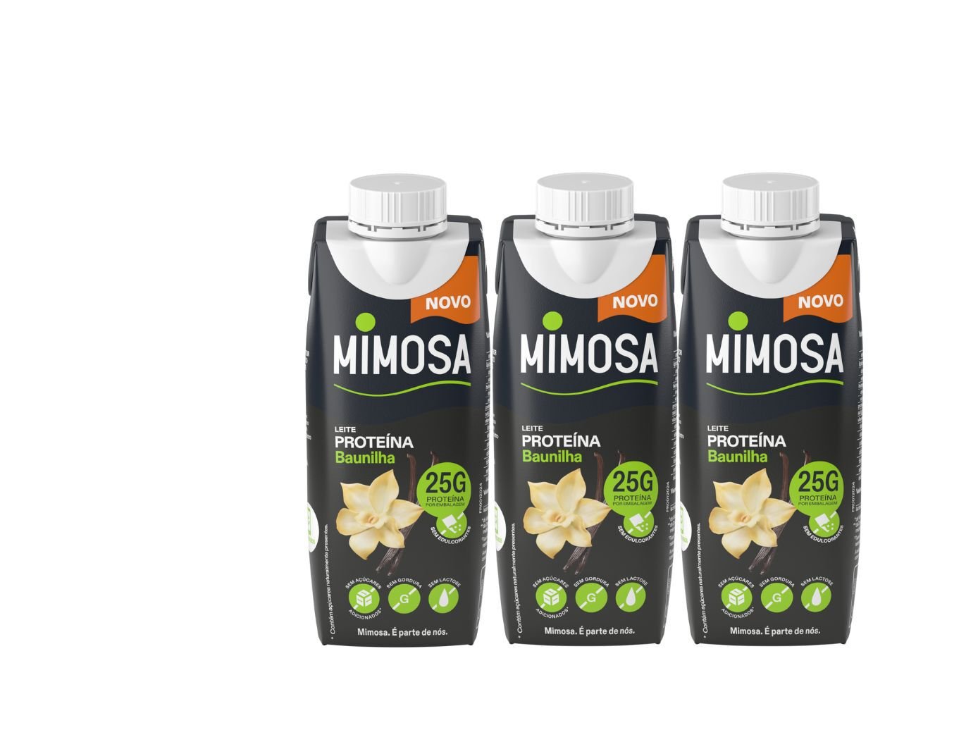 LEITE PROTE&Iacute;NA MIMOSA BAUNILHA SEM LACTOSE 3X250ML