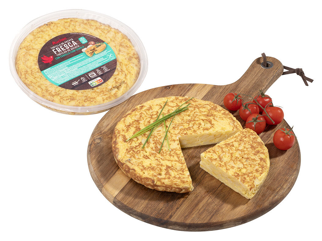 TORTILHA DE BATATA COM CEBOLA AUCHAN 600G