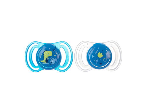 PACK 2 CHUCHAS SILICONE 0M+ NEO BABY AZUL image number 0