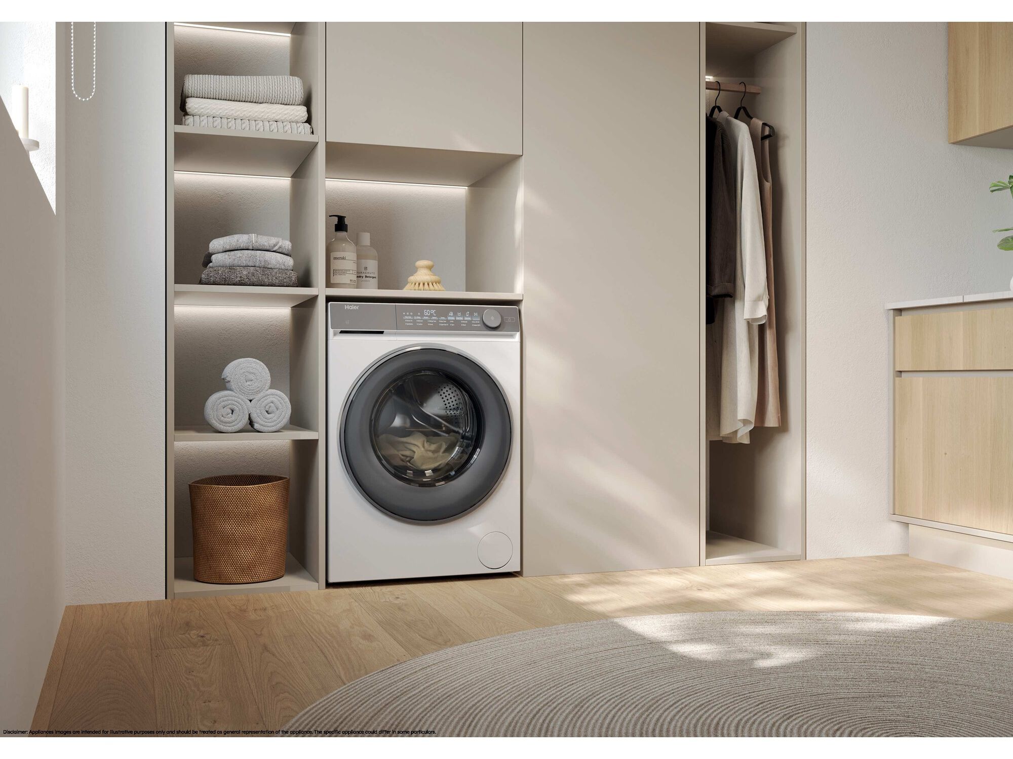 M&Aacute;QUINA DE LAVAR ROUPA HAIER HW100-B14367U-IB - BRANCO A -30% 10KG image number 11