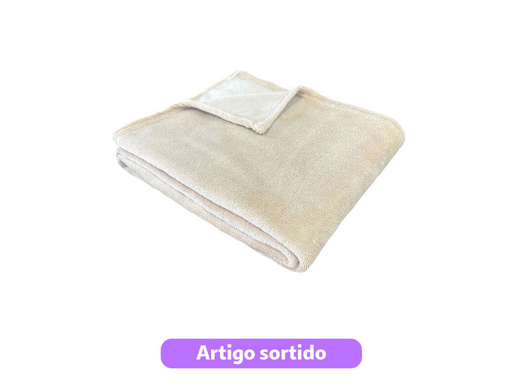 COBERTOR POLAR ACTUEL 180X220CM CORES SORTIDAS