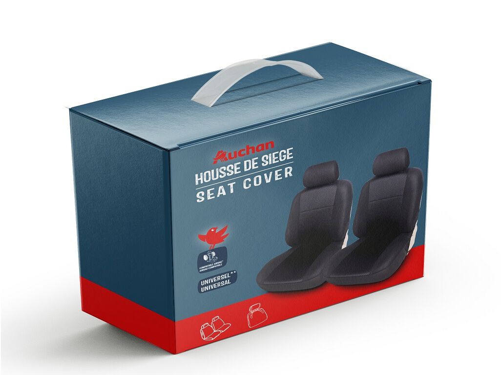 CONJUNTO 2 CAPAS AUCHAN PRETO image number 1