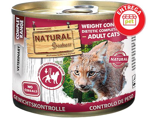 DIETA VET NATURAL GREATNESS GATO CONTROLO PESO 200G image number 1
