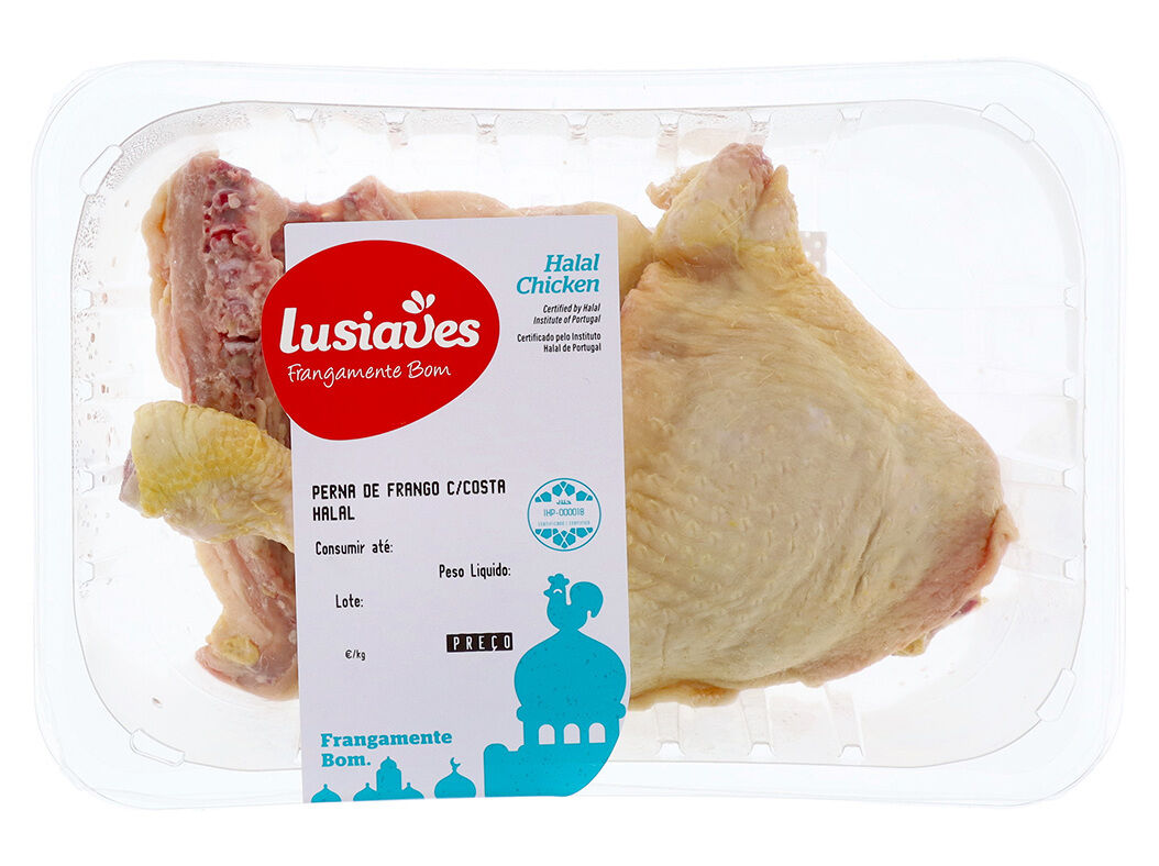 PERNA DE FRANGO COM COSTAS HALAL EMBALAGEM KG image number 0