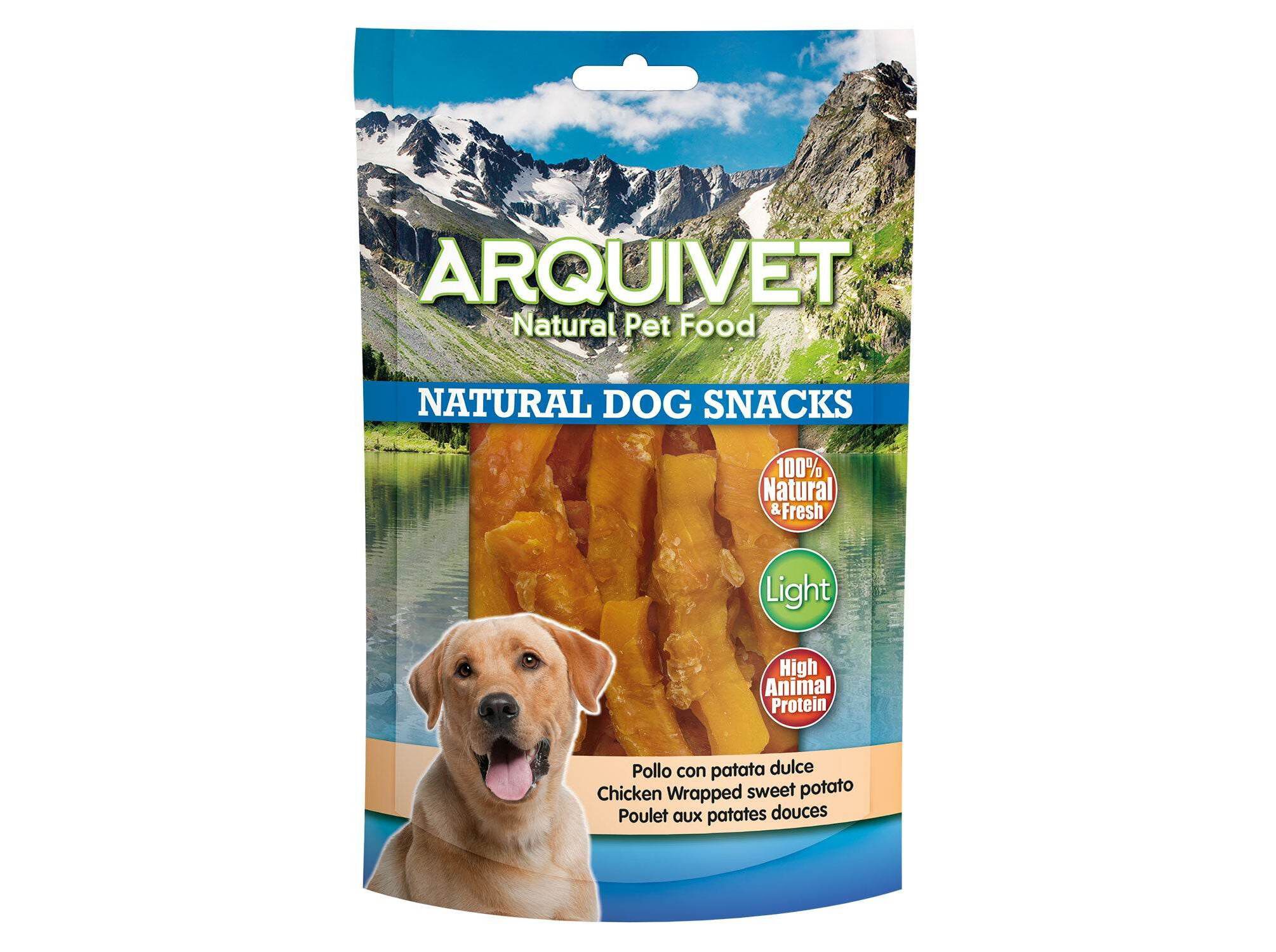 SNACKS C&Atilde;O ARQUIVET FRANGO E BATATA DOCE 100G image number 1