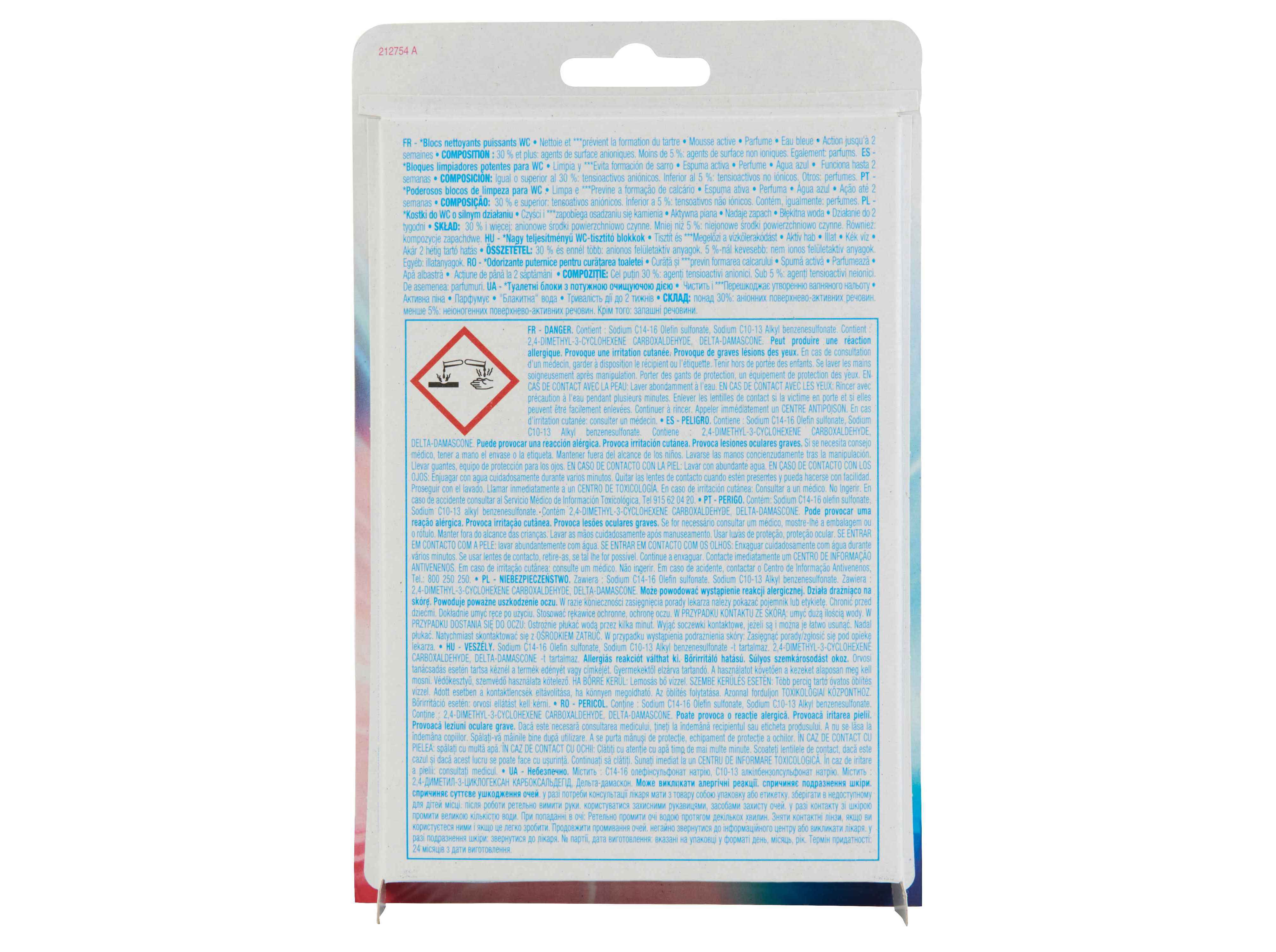 BLOCO WC 4EM1 POWER AUCHAN &Aacute;GUA AZUL FLORAL 2UN image number 2