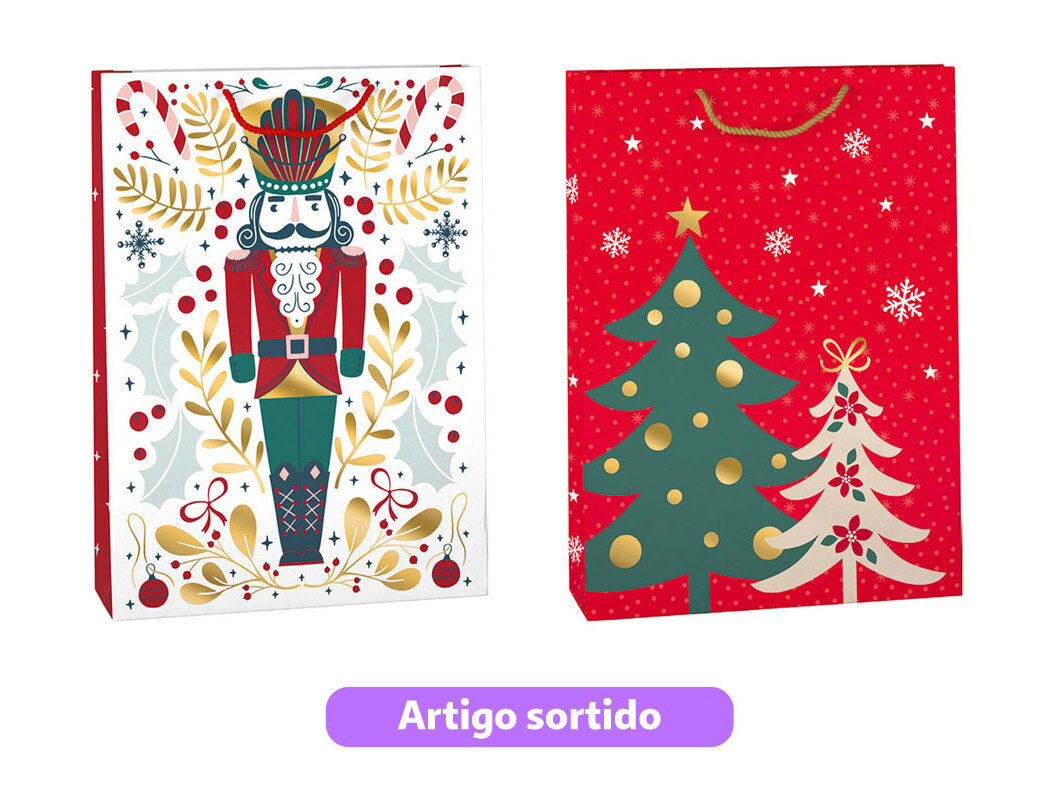 SACO PRESENTE AUCHAN TAMANHO XL 40X56X15CM MODELOS SORTIDOS image number 0