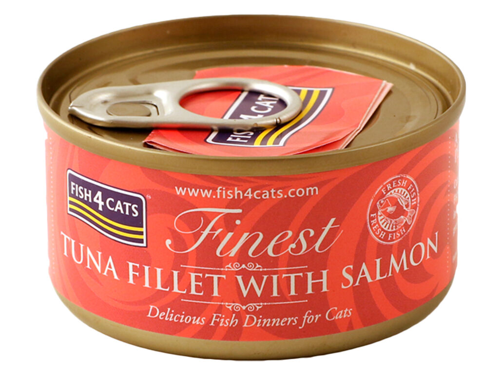 COMIDA H&Uacute;MIDA GATO FISH4CATS ATUM E SALM&Atilde;O 70G image number 1