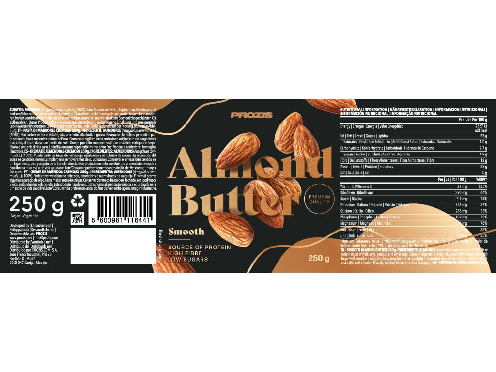 PASTA PROZIS AM&Ecirc;NDOA CREMOSA 250G image number 1