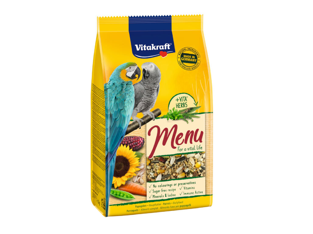 ALIMENTO PARA PAPAGAIO VITAKRAFT PREMIUM MENU 1KG image number 0