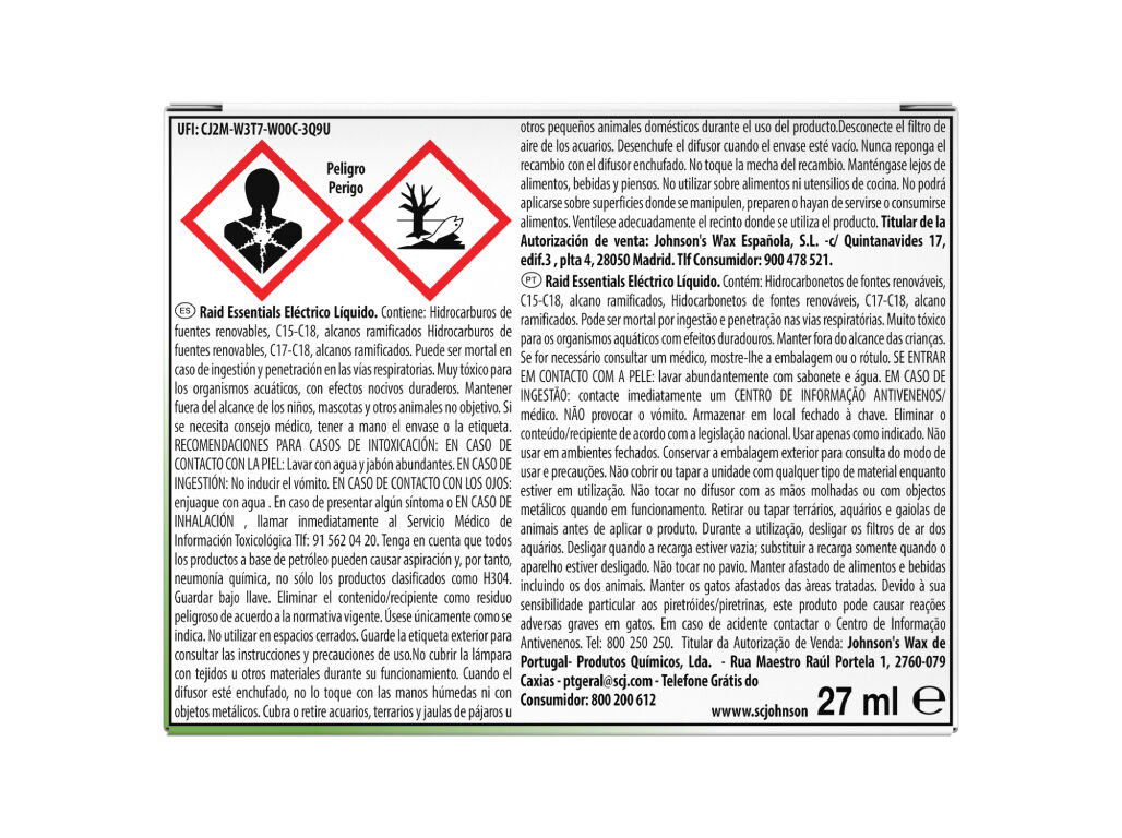 INSECTICIDA EL&Eacute;CTRICO RAID ESSENTIALS APA 45UN image number 1