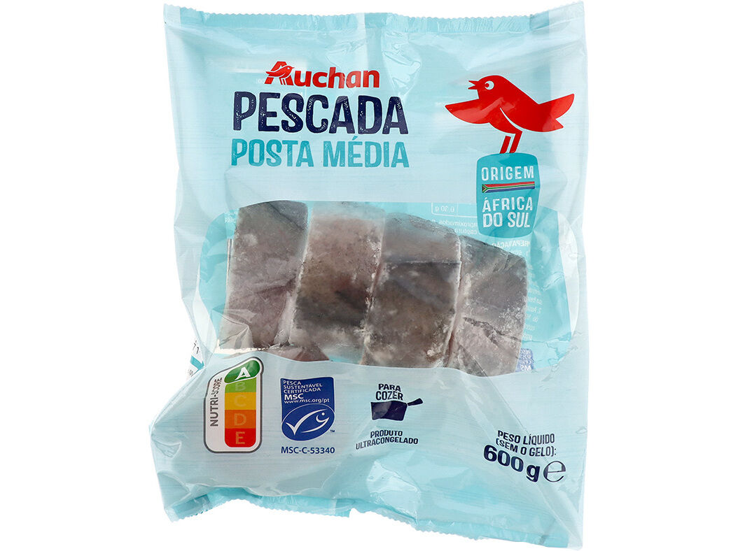 POSTAS DE PESCADA AUCHAN MSC N&ordm;3 PARA COZER 600G