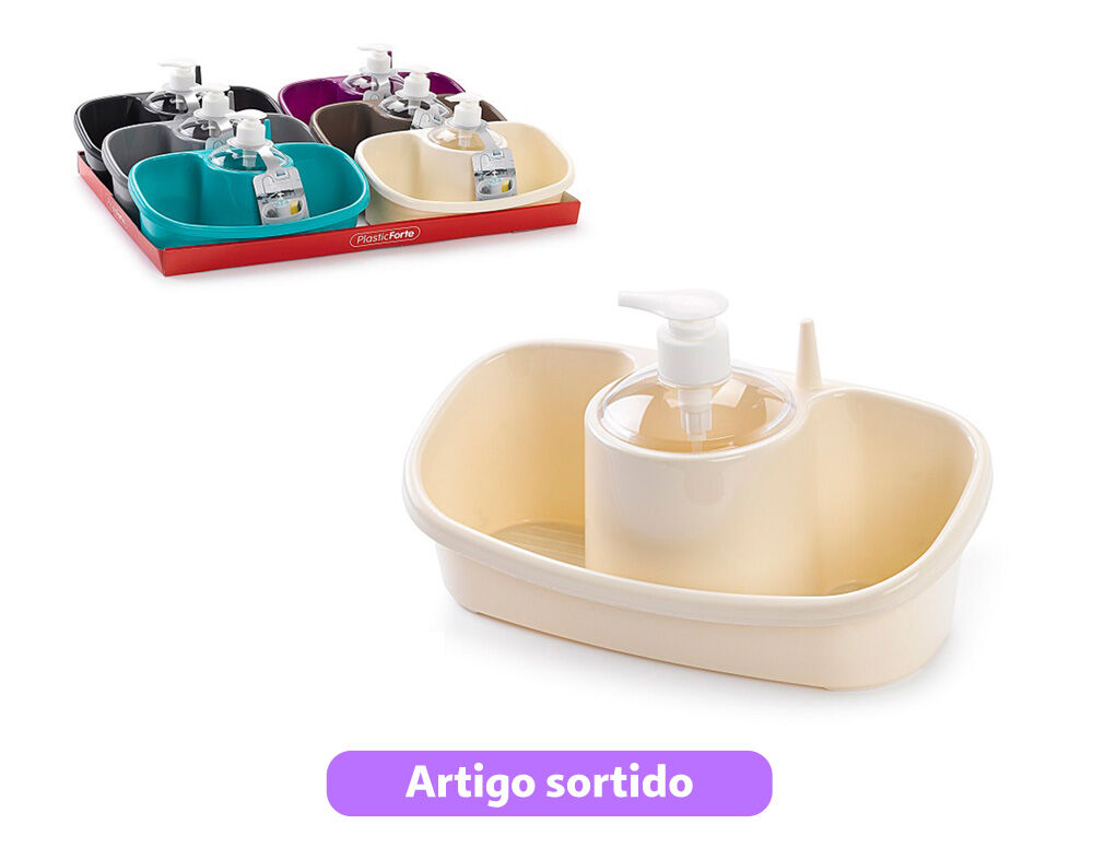 DISPENSADOR PARA DETERGENTE DA LOI&Ccedil;A 77 15.5X17X14CM CORES SORTIDAS image number 1