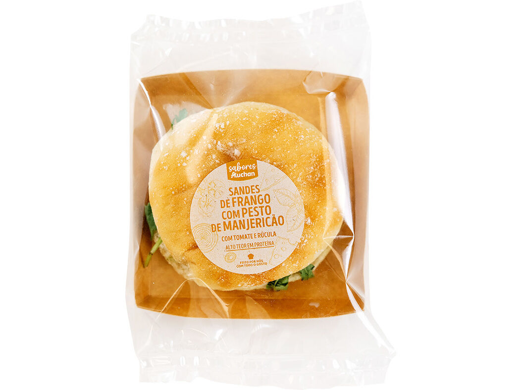 SANDES DE FRANGO COM PESTO DE MANJERIC&Atilde;O SABORES AUCHAN UN image number 1