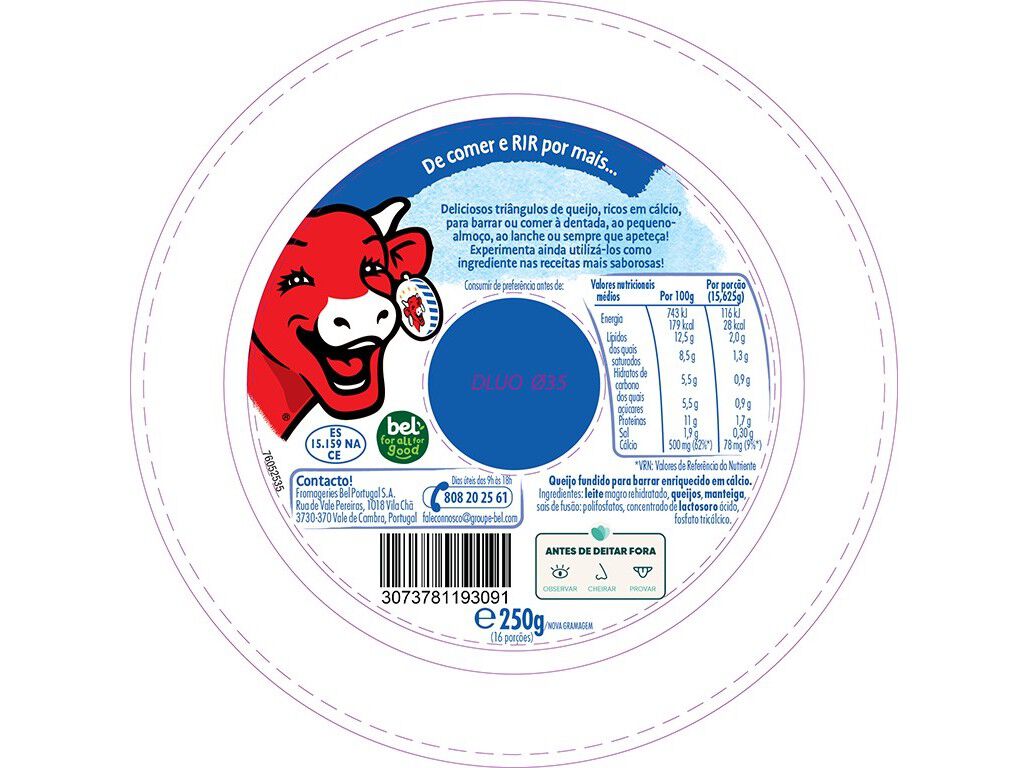 QUEIJO A VACA QUE RI POR&Ccedil;&Otilde;ES 250G image number 1