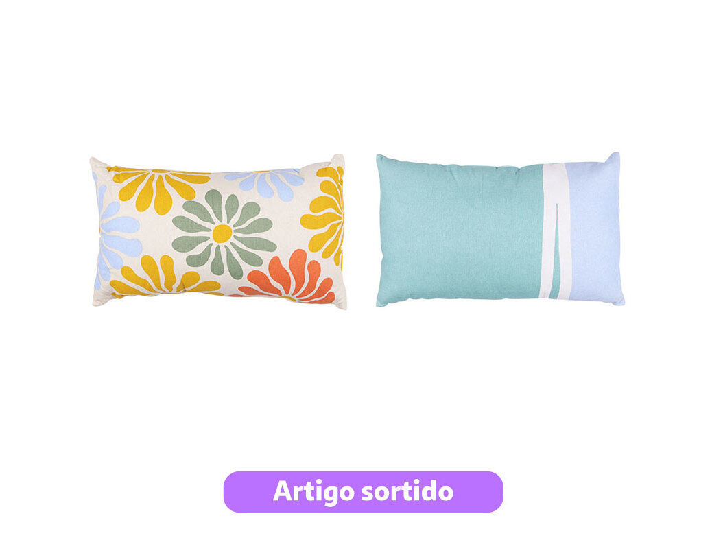 ALMOFADA ACTUEL 30X50CM CORES SORTIDAS