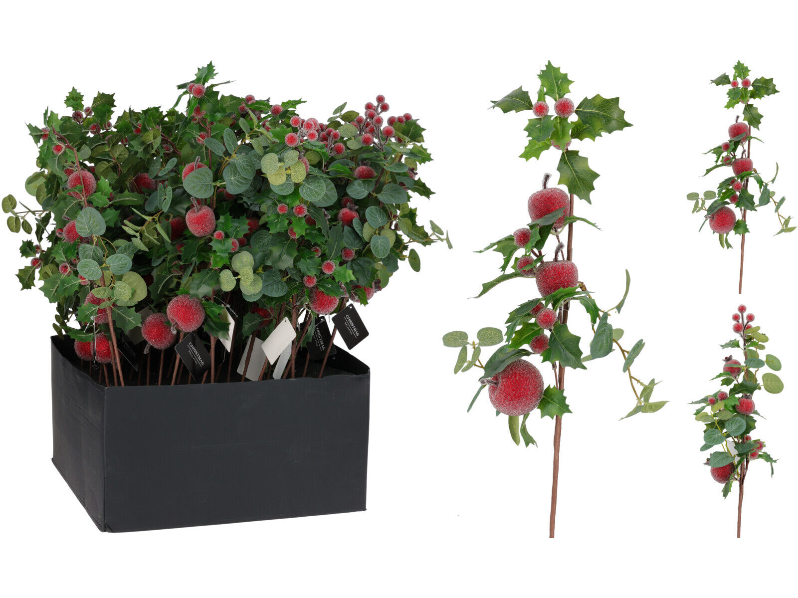 RAMO COM BAGAS NATAL 50CM MODELOS SORTIDOS image number 1