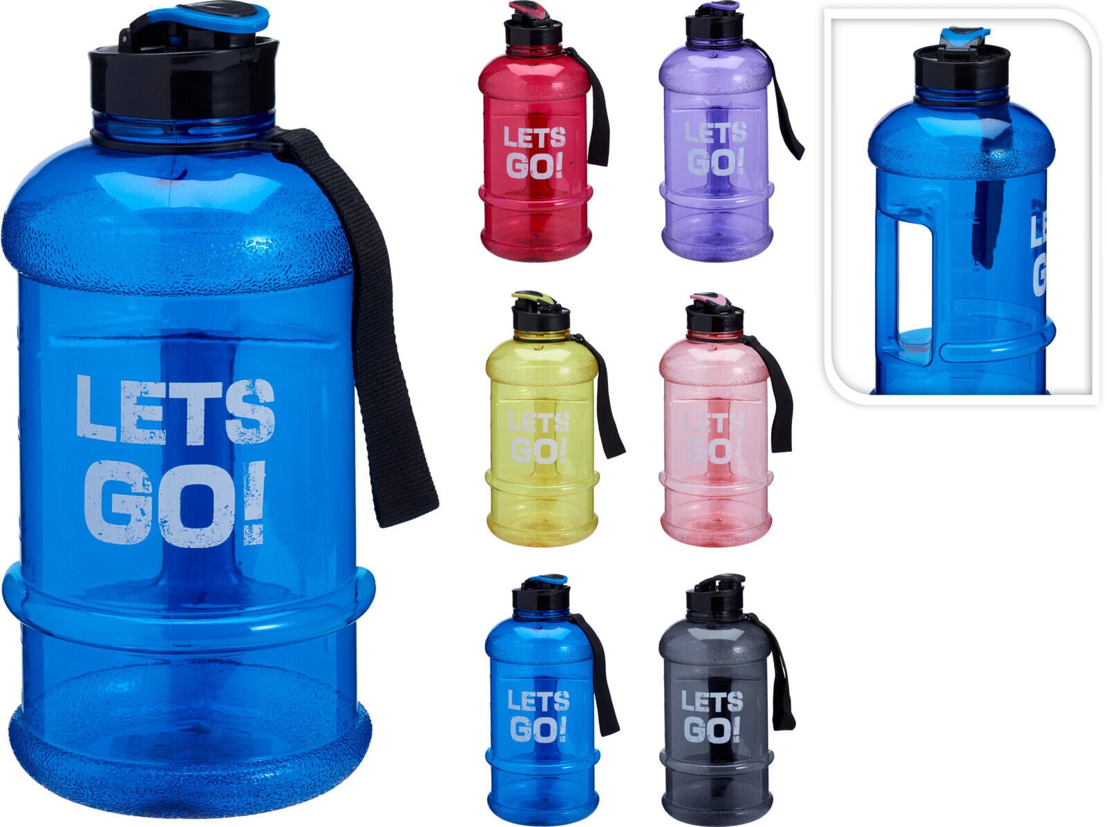 GARRAFA DESPORTIVA 1300ML CORES SORTIDAS image number 1