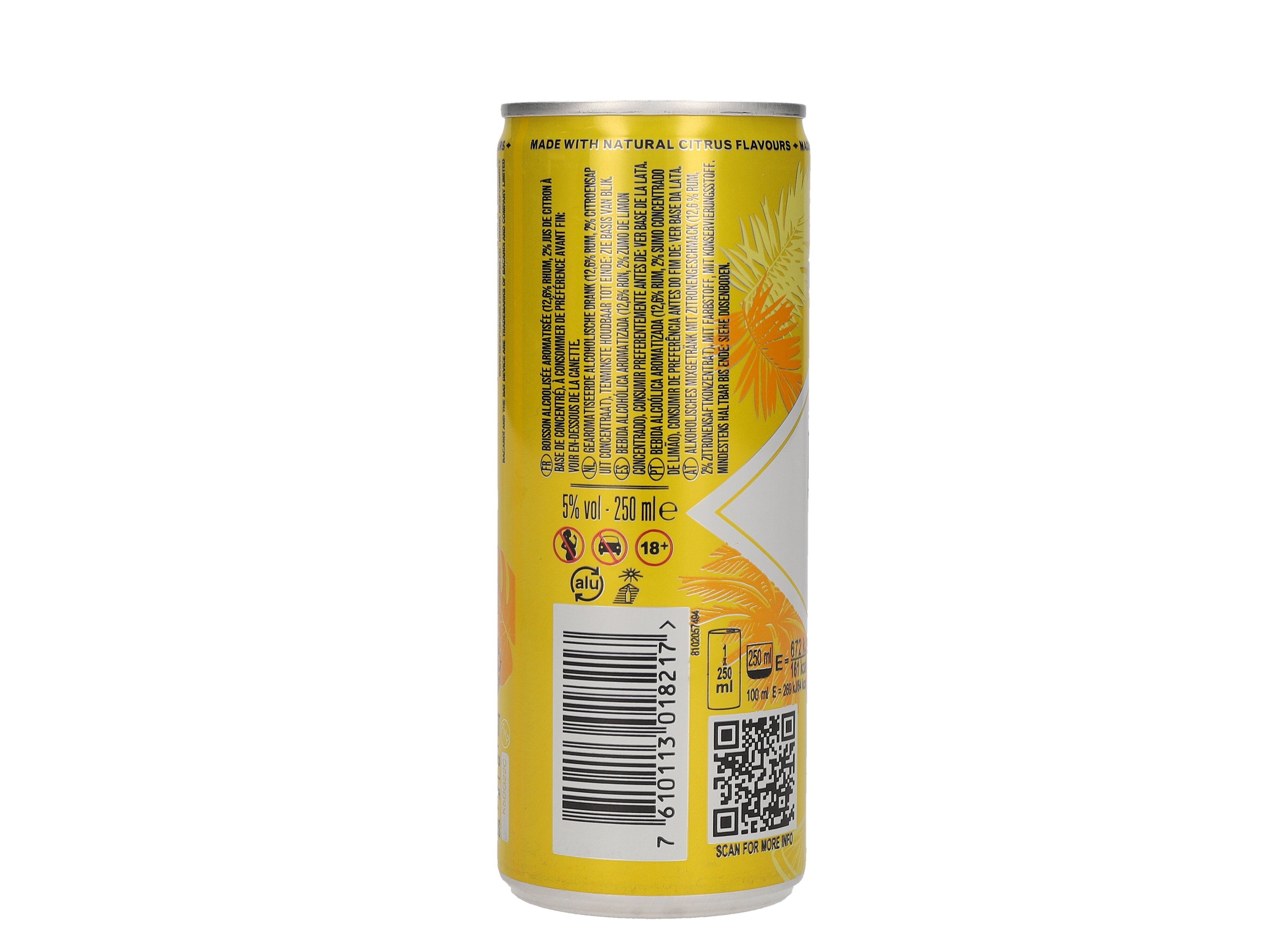 COCKTAIL BACARDI LIMON LEMONADE 0.25L (SDR) image number 1