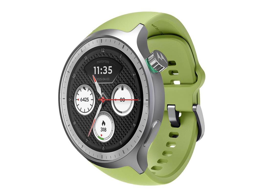 SMARTWATCH MOTOROLA MOTO WATCH MATTE SILVER + HERBAL GARDEN BAND image number 0