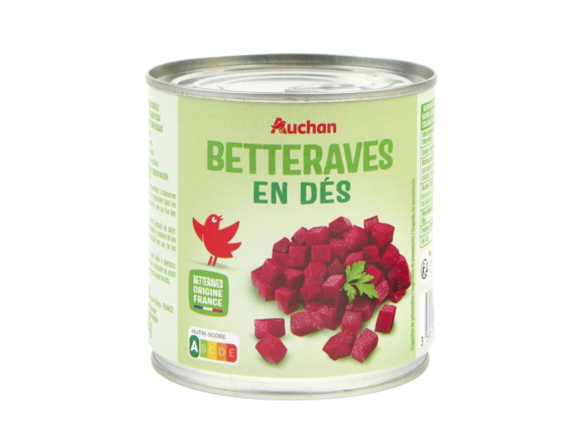 BETERRABA VERMELHA AUCHAN EM CUBOS TEMPERADA 400 (265)G image number 0
