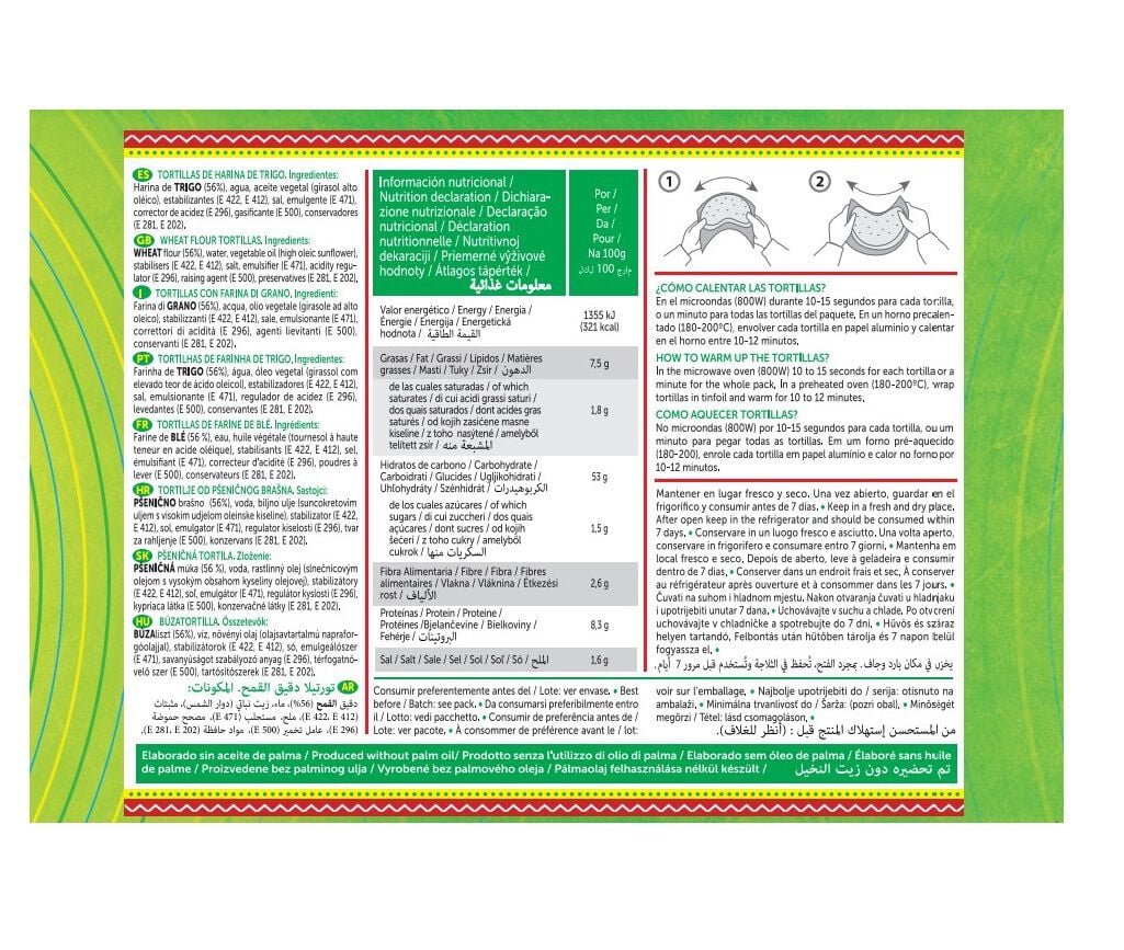 TORTILHA MEXIFOODS FAJITAS DE TRIGO 320G image number 1