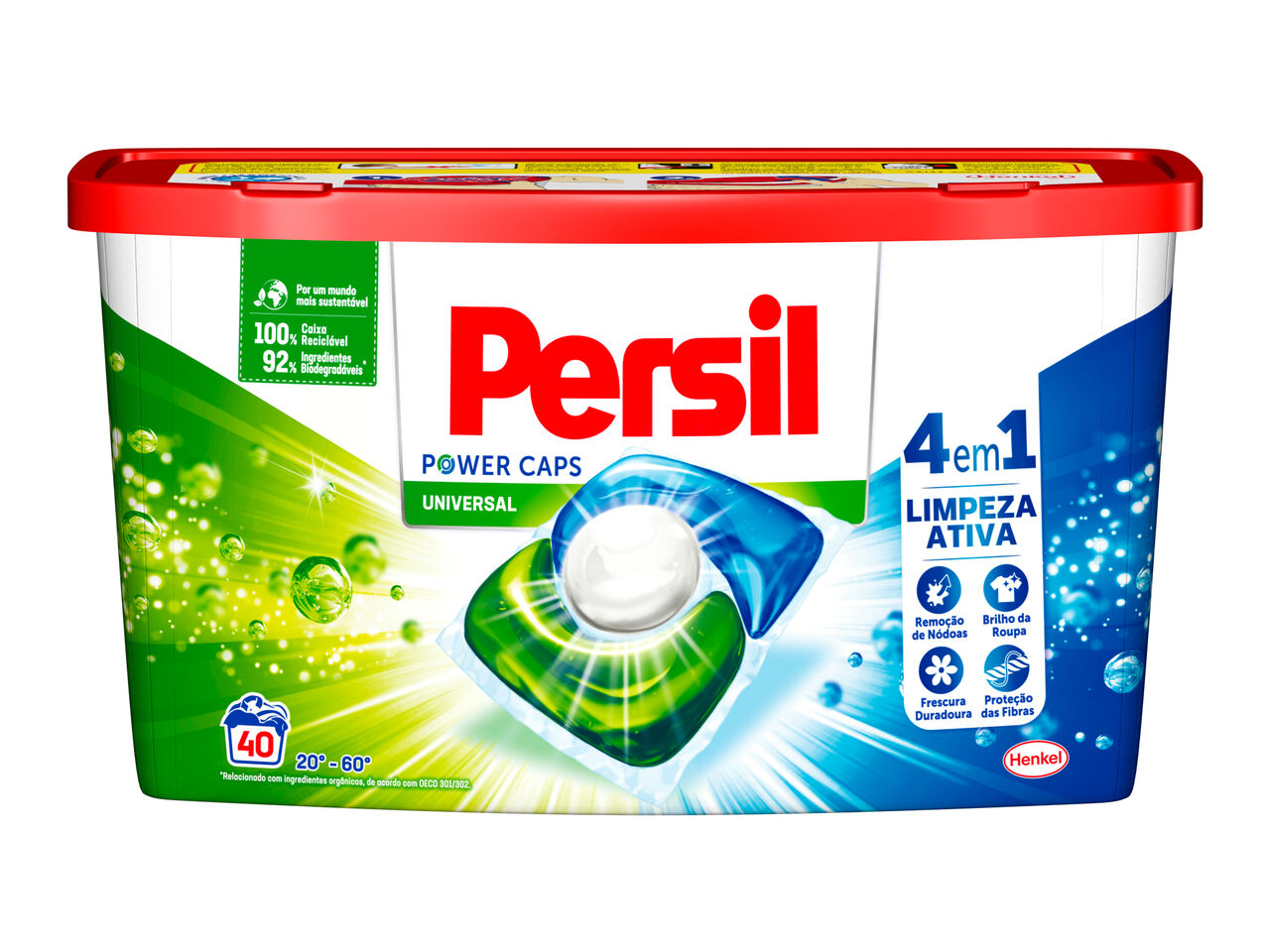 DETERGENTE ROUPA M&Aacute;QUINA C&Aacute;PSULAS PERSIL UNIVERSAL 40D