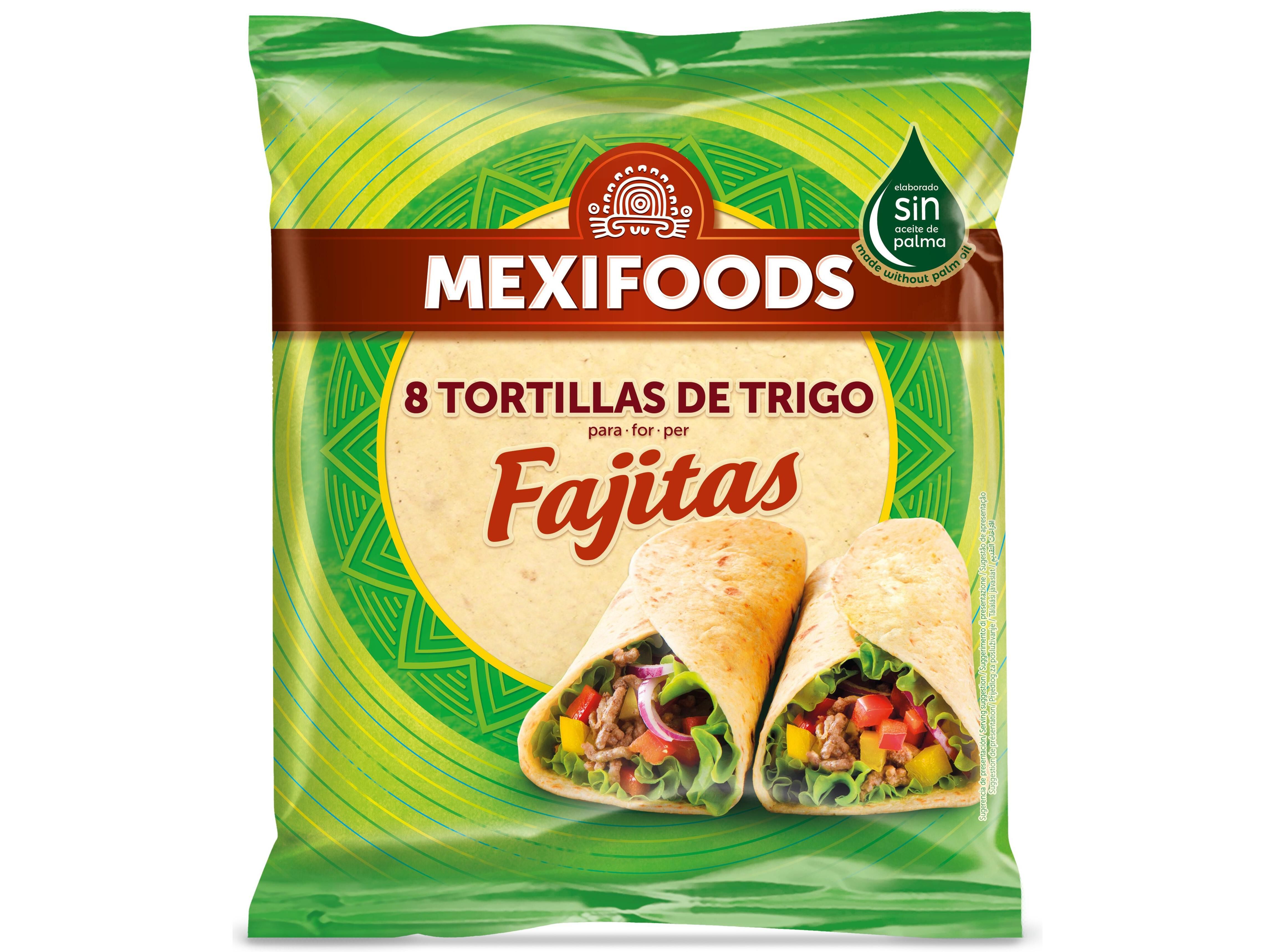 TORTILHA MEXIFOODS FAJITAS DE TRIGO 320G image number 1