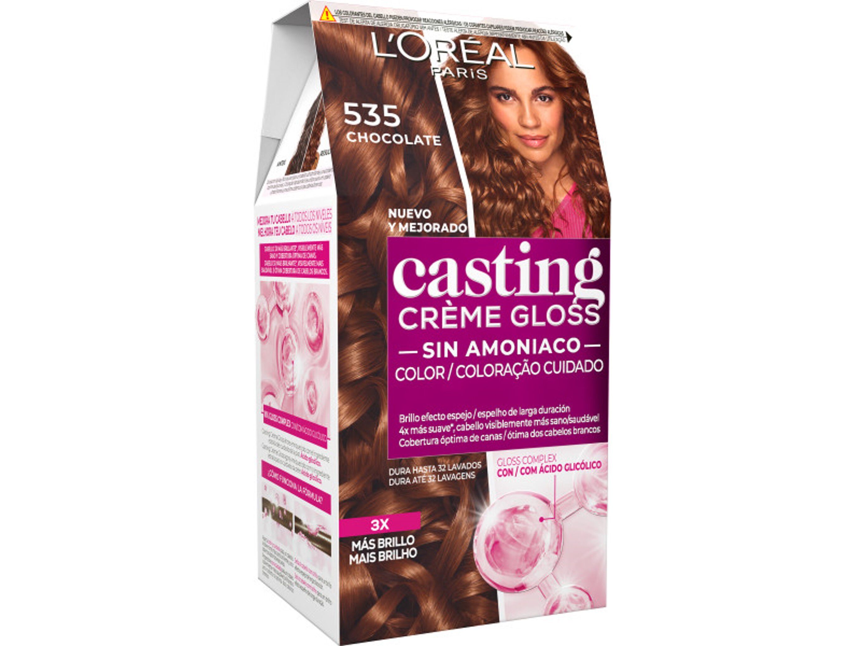 COLORA&Ccedil;&Atilde;O CASTING TEMPOR&Aacute;RIA CREME GLOSS N&ordm;535 CHOCOLATE UN image number 1
