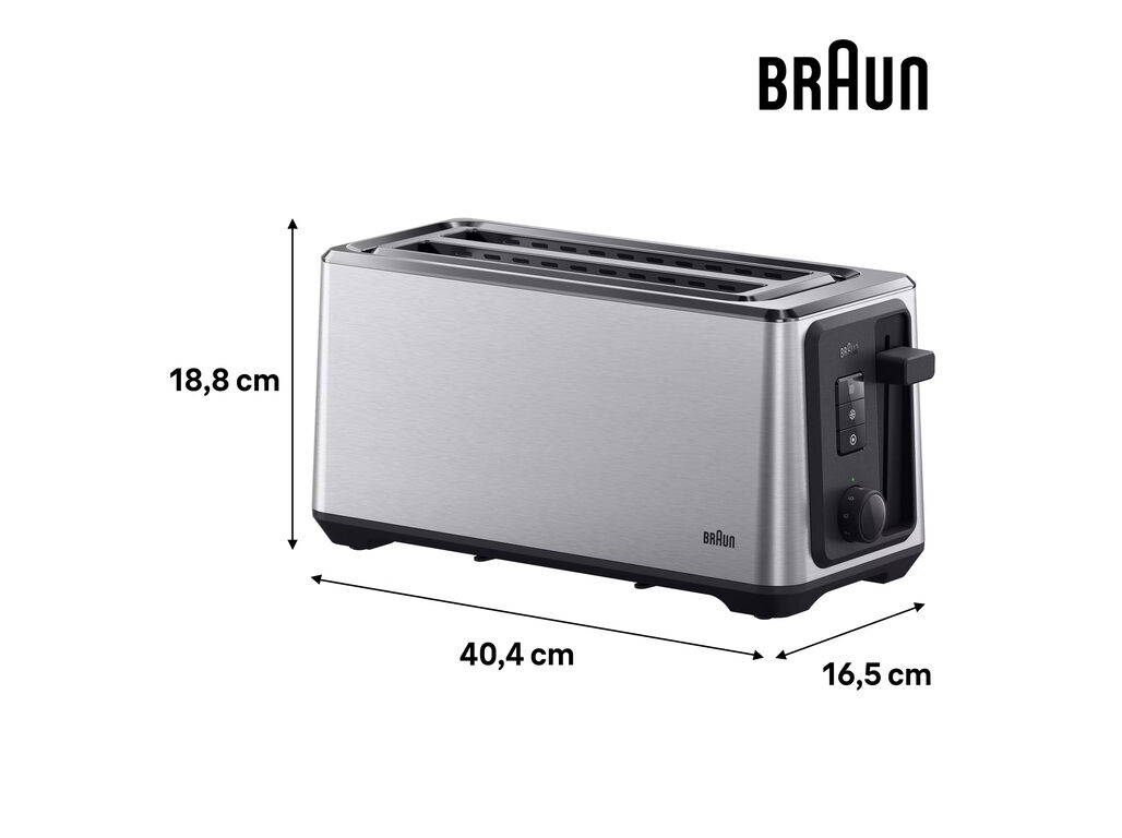 TORRADEIRA 2 FENDAS BRAUN HT5220 INOX image number 7