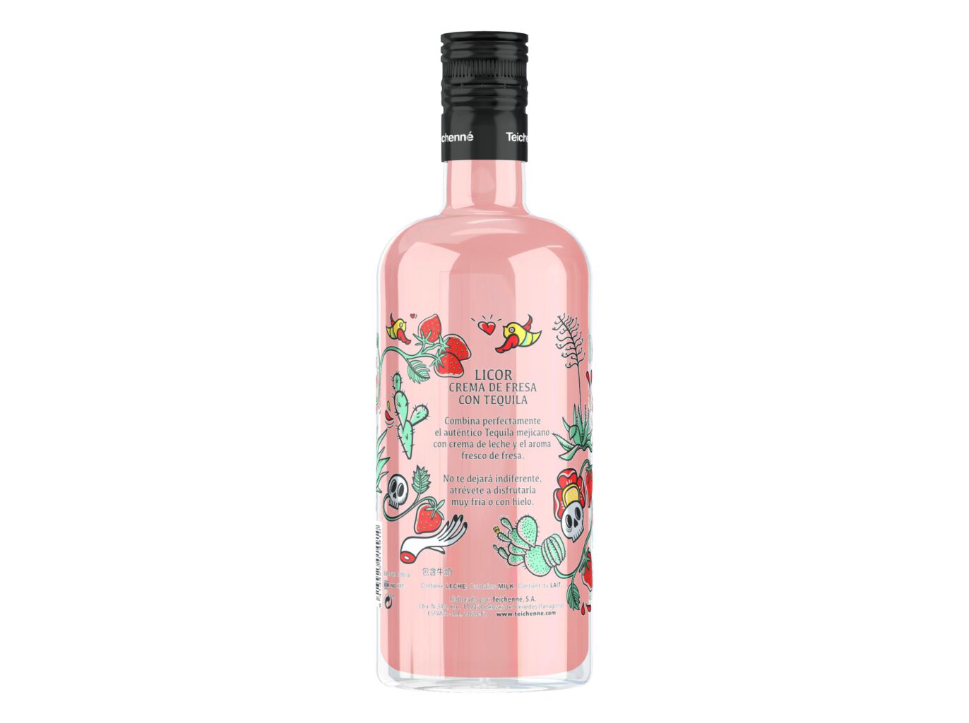 LICOR TEICHENN&Eacute; TEQUILA E MORANGO 0.70L image number 1