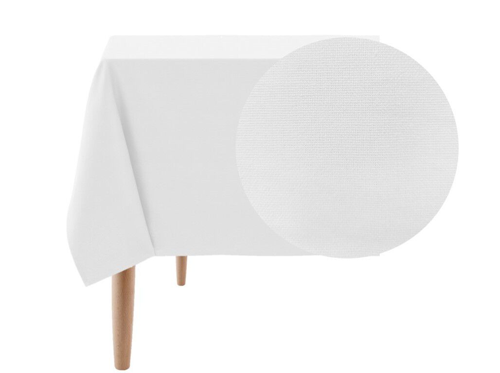 TOALHA MESA SANTORINI BRANCO 150X150 CM