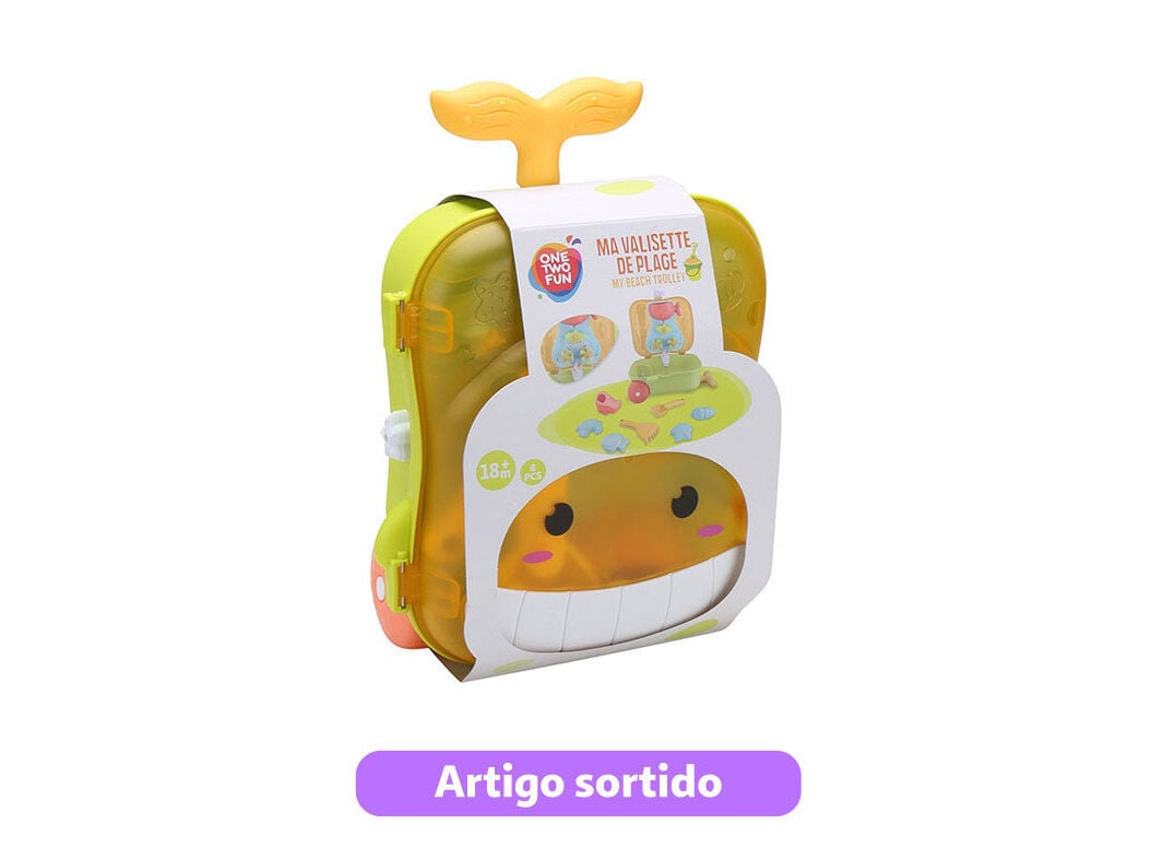 A MINHA MALA COM BRINQUEDOS DE PRAIA ONE TWO FUN CORES SORTIDAS image number 1