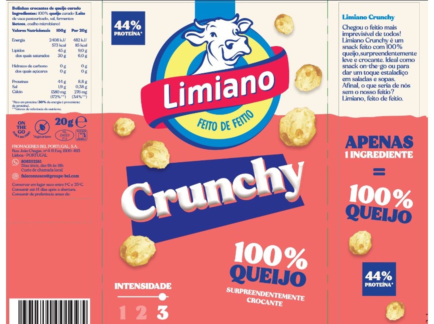 QUEIJO LIMIANO CRUNCHY 3 20G image number 1