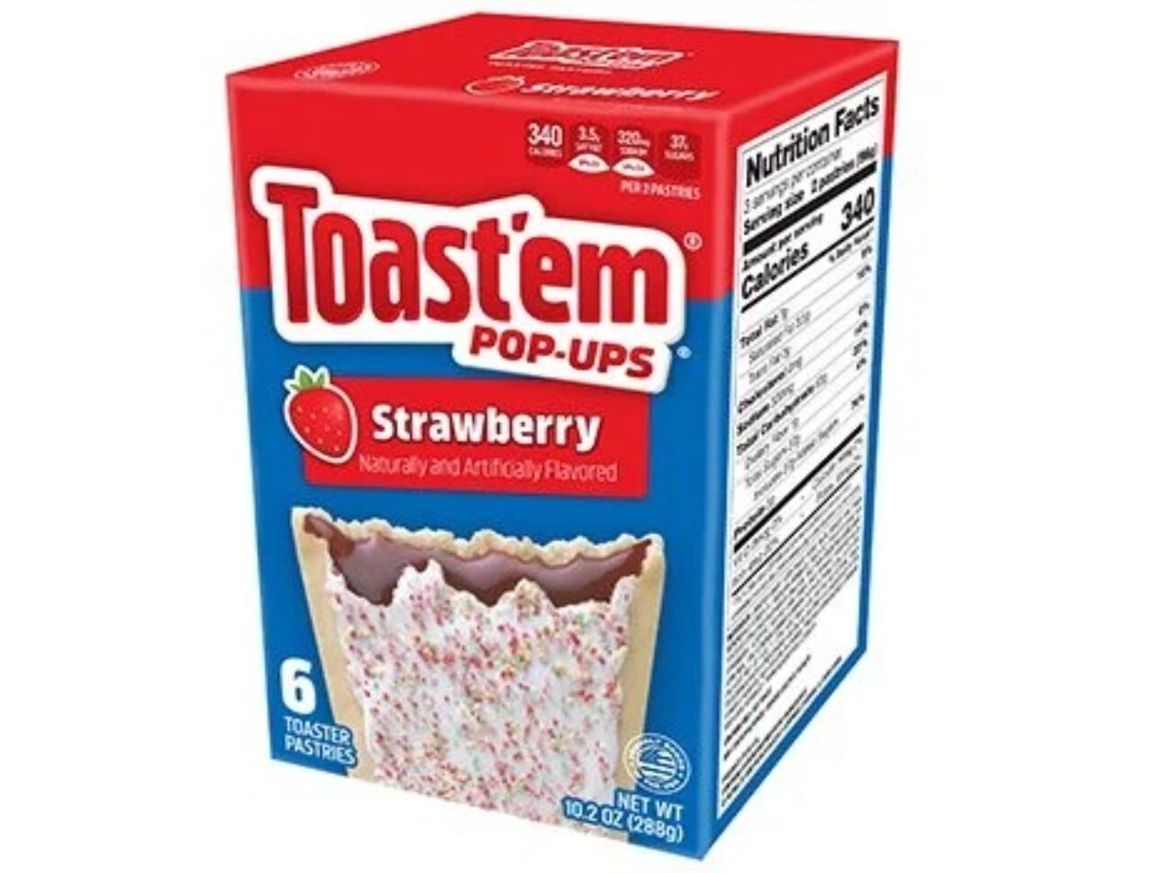 TARTES TOAST?EM MORANGO 312G (6UN)