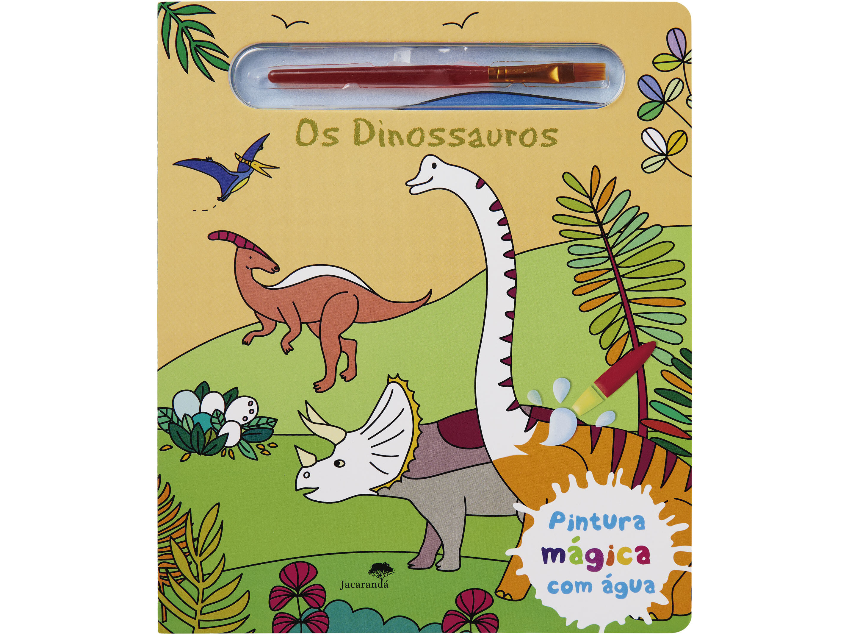 LIVRO DINOSSAUROS PINTURA M&Aacute;GICA &Aacute;GUA DE ELISABETH MORAIS image number 1