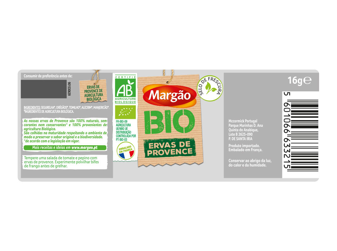 ERVAS DE PROVENCE MARG&Atilde;O BIO 16G image number 1