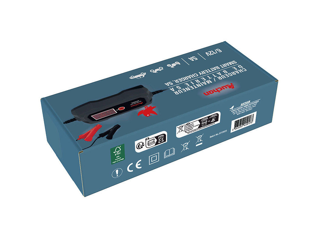 CARREGADOR BATERIA AUCHAN 5A MAX