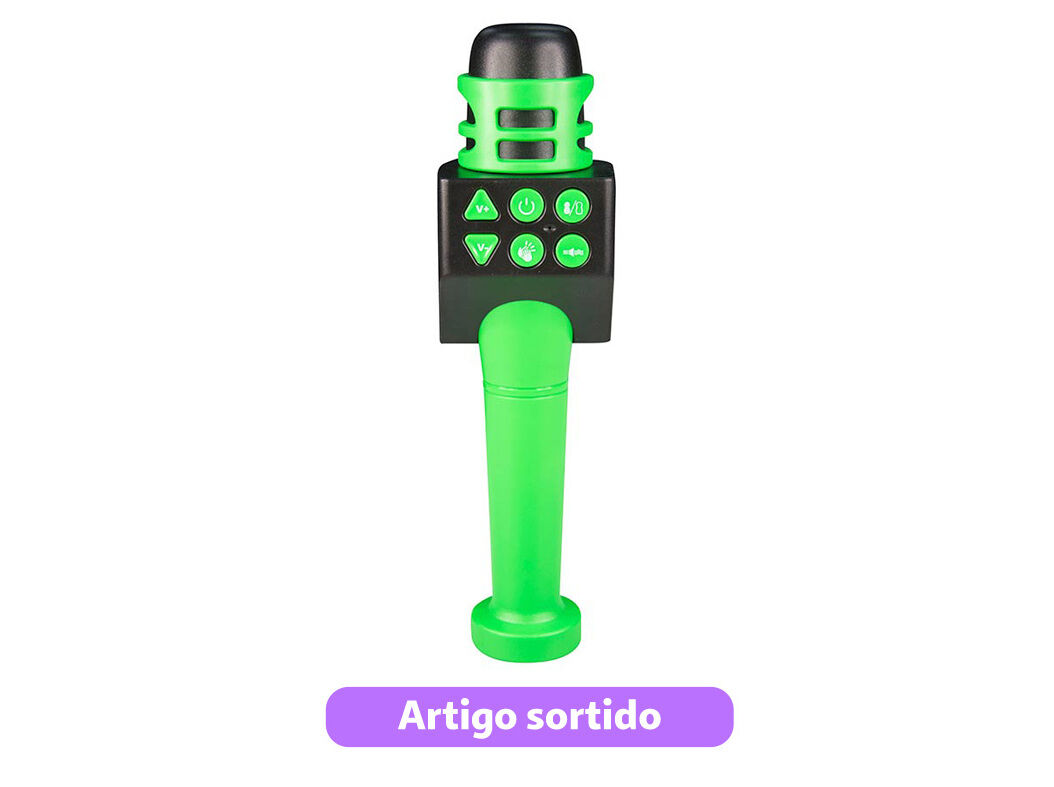 MICROFONE DE KARAOKE ONE TWO FUN 7X7X24CM image number 3