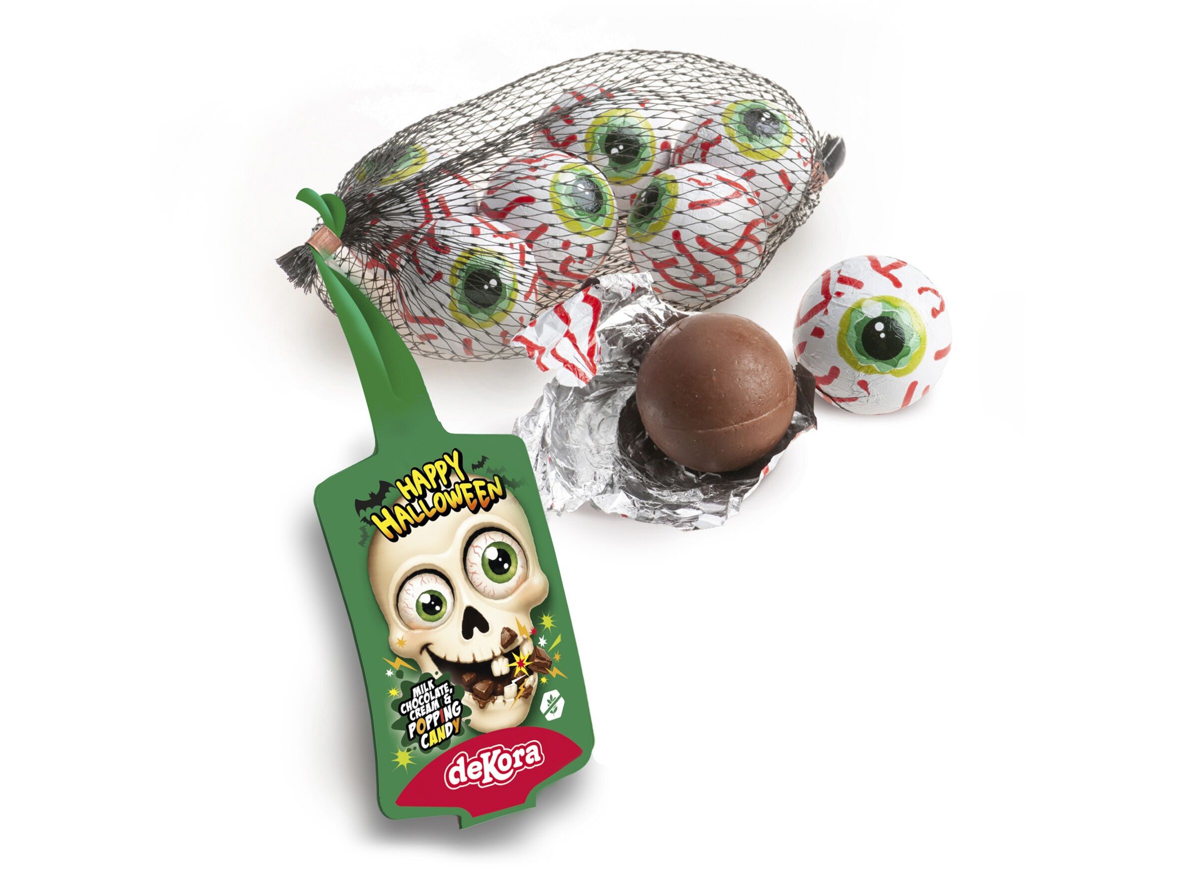 CHOCOLATES DE LEITE DEKORA OLHOS RECHEADOS HALLOWEEN 75G image number 0