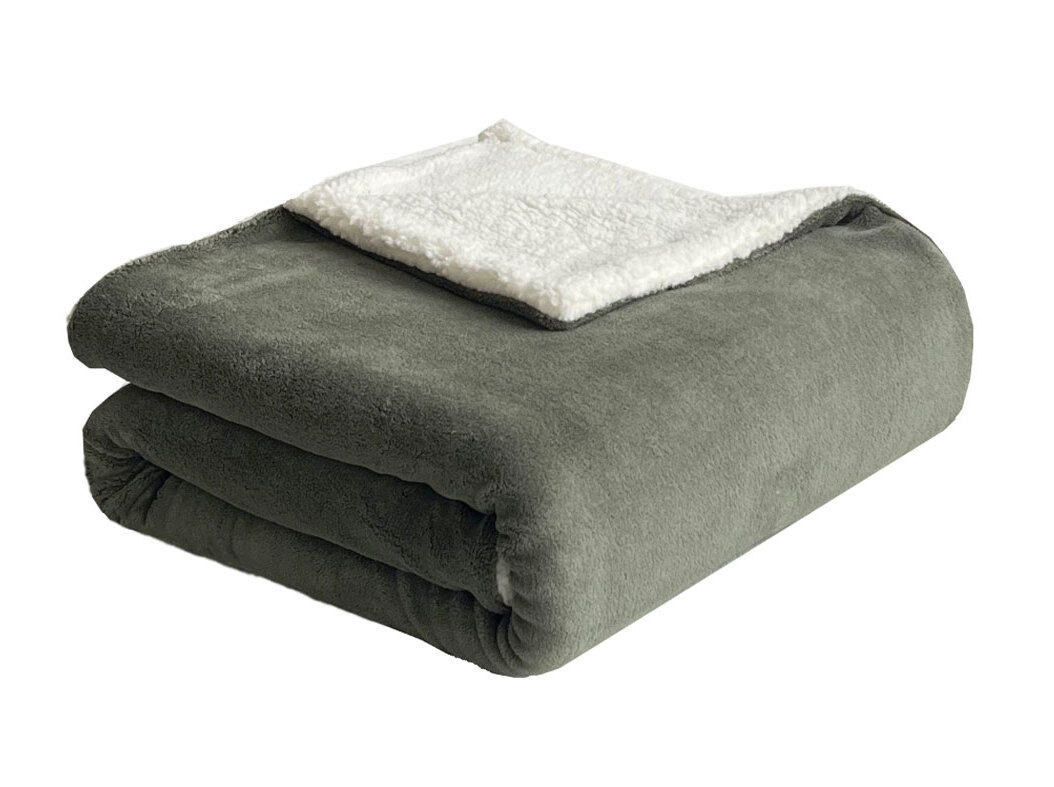 COBERTOR CORAL ACTUEL VERDE 180X220 WH26