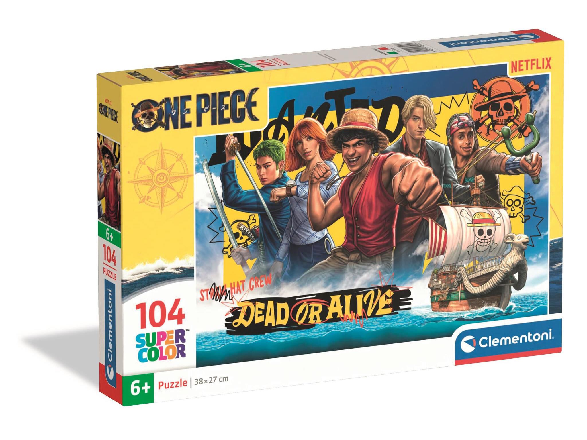 PUZZLE ONE PIECE NETFLIX CLEMENTONI 104 PE&Ccedil;AS image number 0