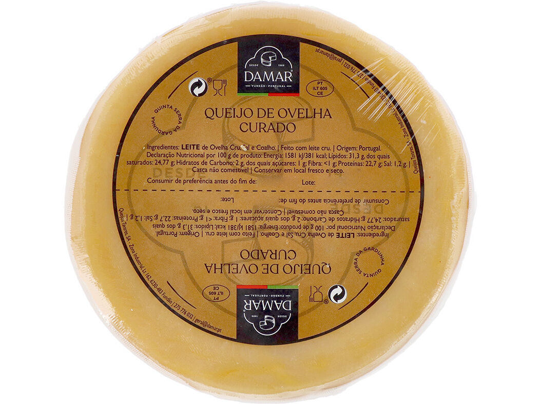 QUEIJO DE OVELHA CURADO DAMAR QUINTA DA SERRA GARDUNHA KG image number 0