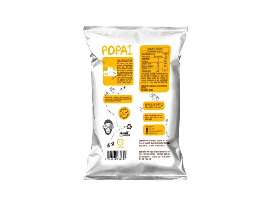 CHIPS DE MANDIOCA POPAI TRADICIONAL 30G image number 1
