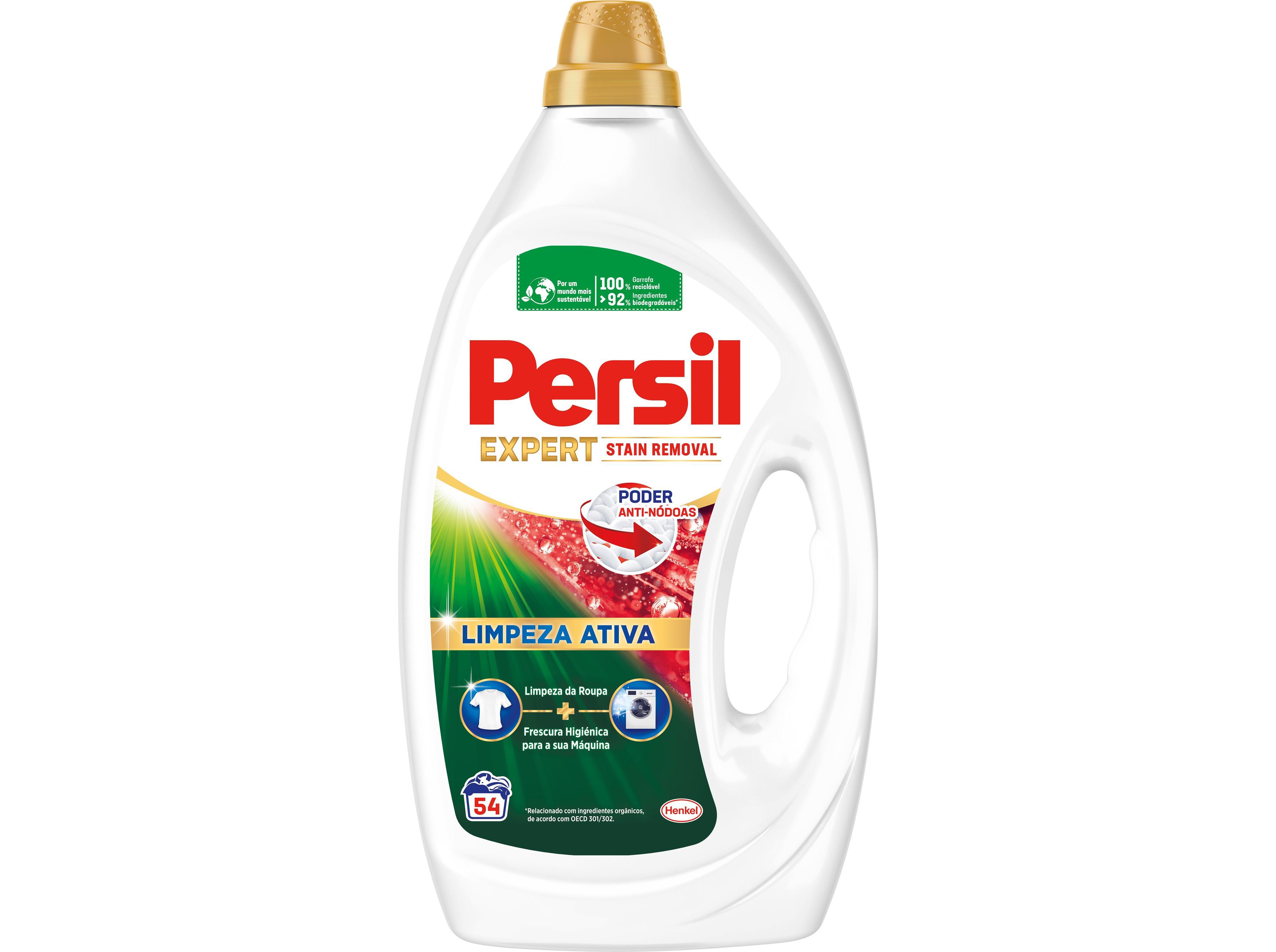DETERGENTE ROUPA M&Aacute;QUINA LIQU&Iacute;DO PERSIL EXPERT STAIN REMOVAL GEL 54DOSES image number 0