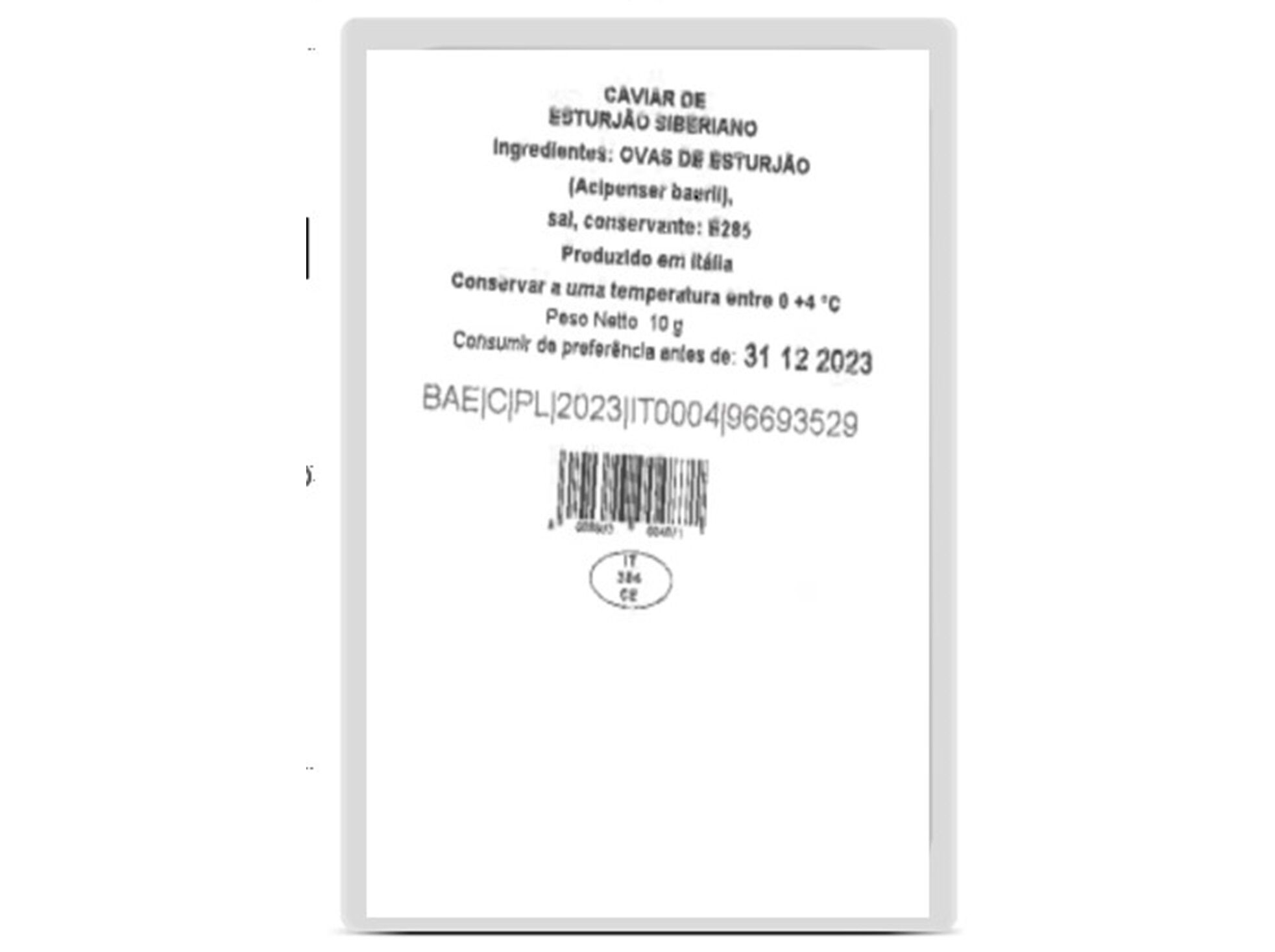 CAVIAR ESTURJ&Atilde;O CAVALIER SIBERIANO 10G image number 1