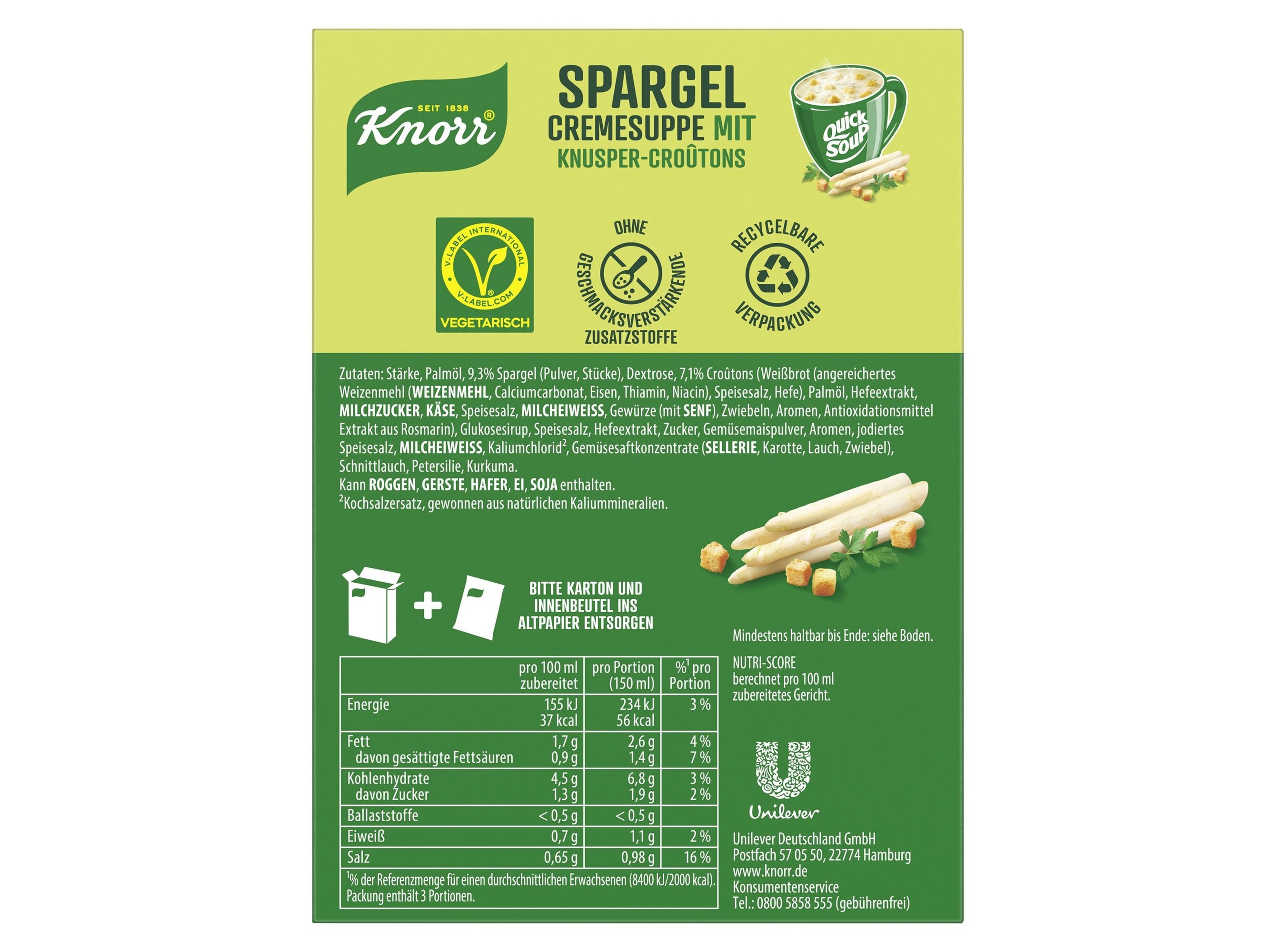 QUICK SOUP KNORR ESPARGOS 39GR image number 2