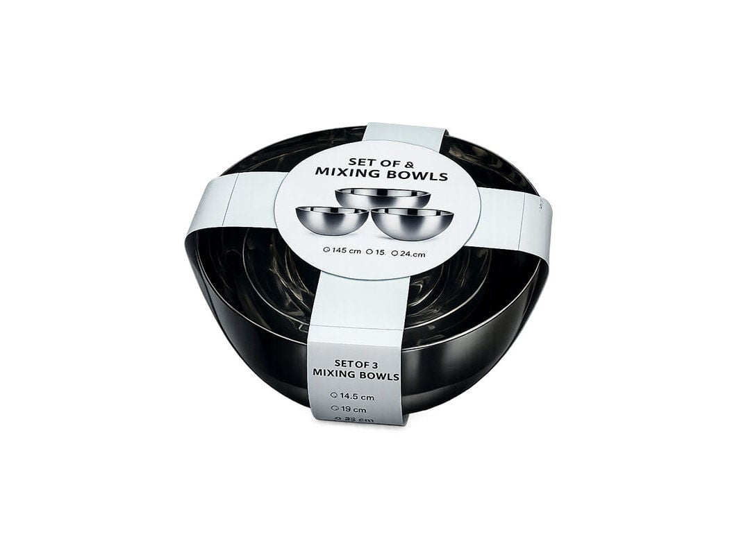 CONJ 3 TA&Ccedil;AS DE MISTURA INOX