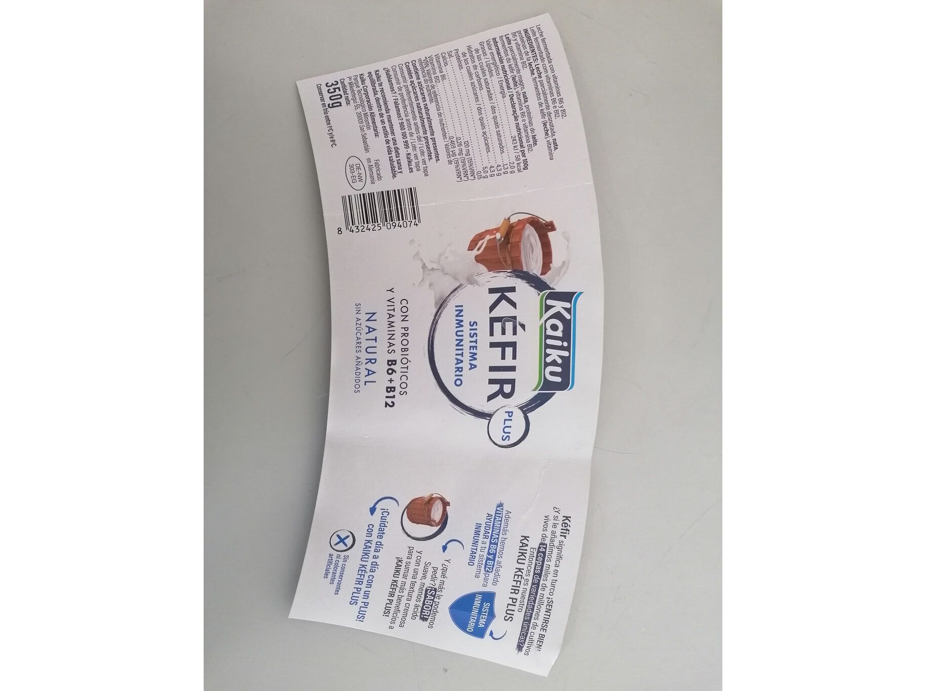 KEFIR KAIKU NATURAL 350G image number 1